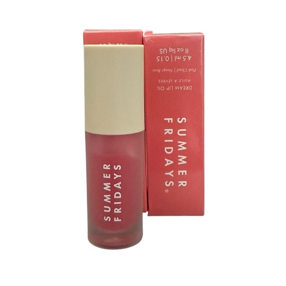 NWT 1 Summer Fridays Lip Oil - Pink Cloud - Picture 1 of 2